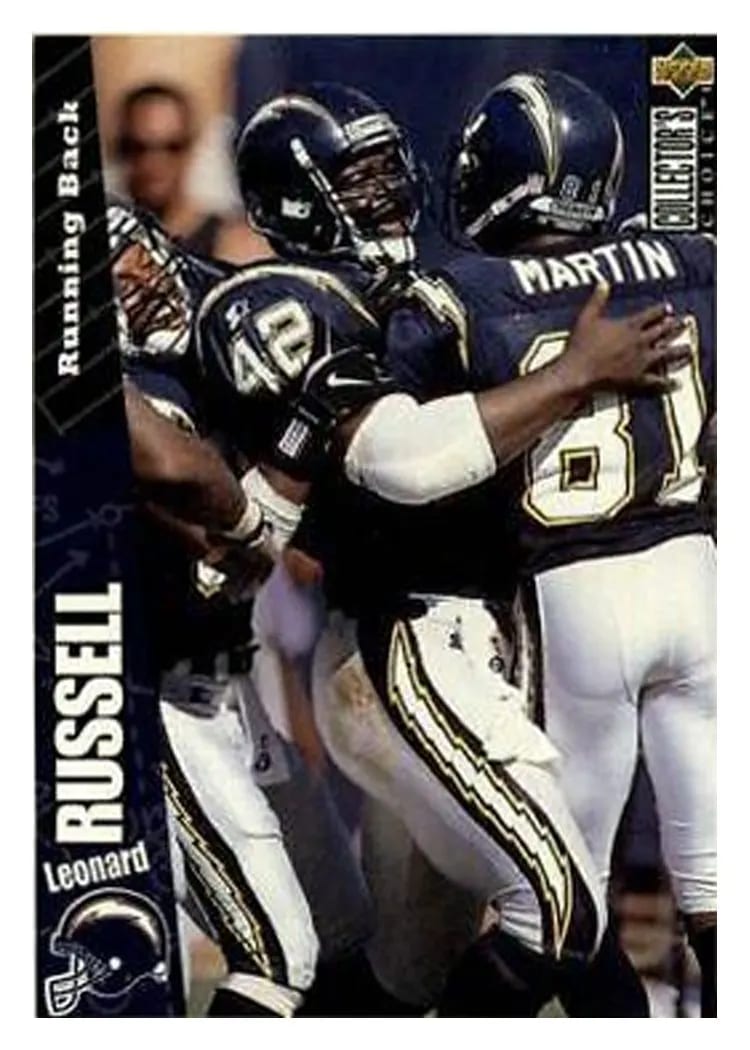 1996 Collector's Choice Update Leonard Russell #U146 card