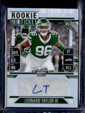 2024 Panini Contenders Optic Rookie Ticket Autographs Leonard Taylor III #155 card
