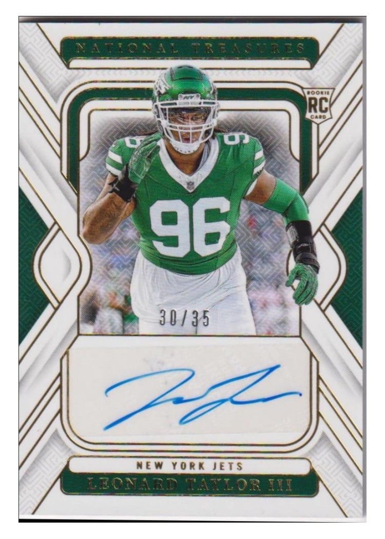 2024 Panini National Treasures Base Set Leonard Taylor III #104 card
