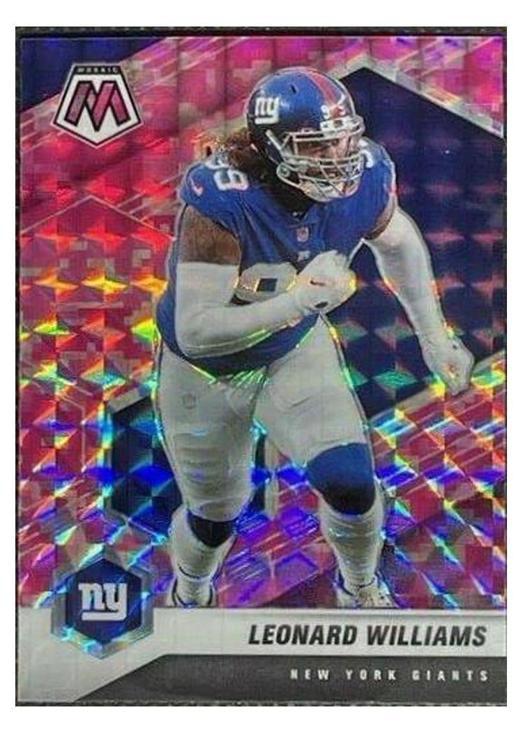 2021 Panini Mosaic Base Set Leonard Williams #154 card