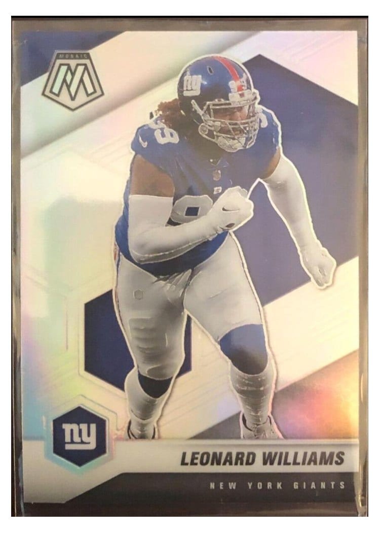 2021 Panini Mosaic Base Set Leonard Williams #154 card