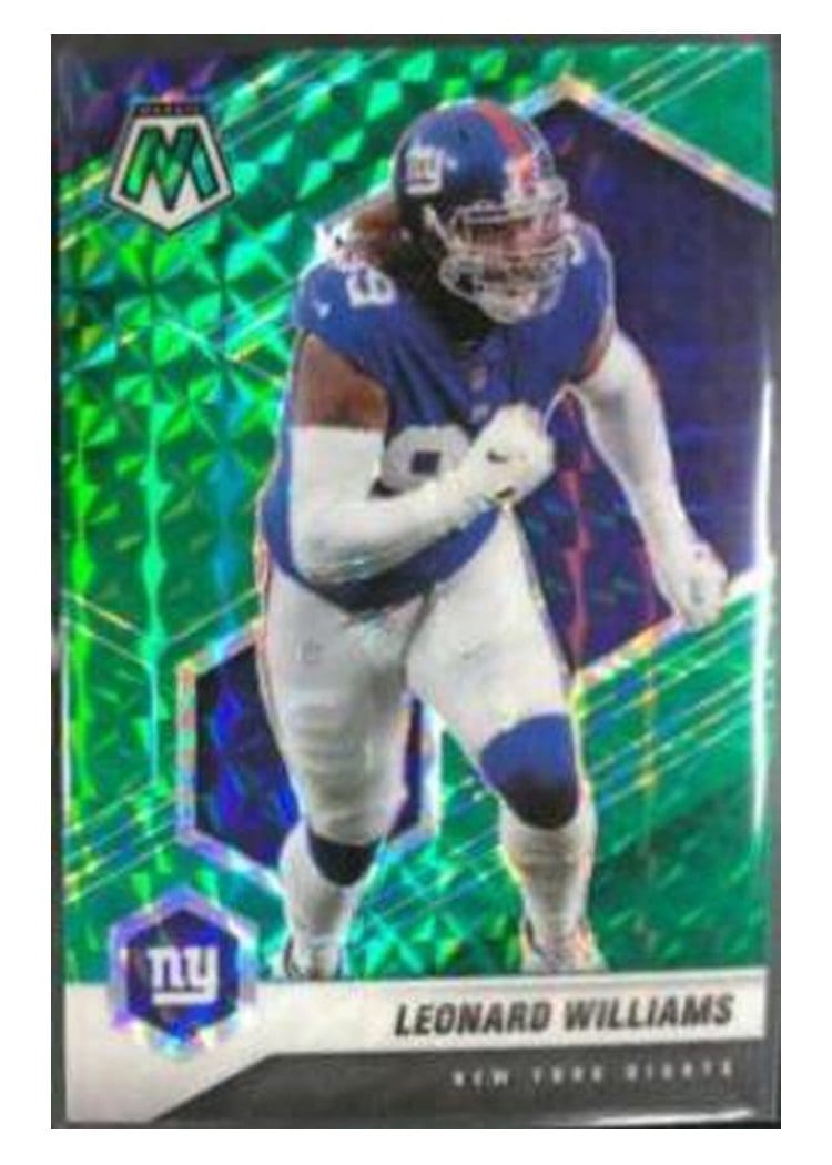 2021 Panini Mosaic Base Set Leonard Williams Green Mosaic #154 card