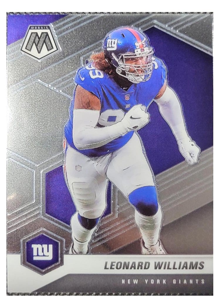 2021 Panini Mosaic Base Set Leonard Williams #154 card