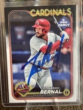 2024 Topps Pro Debut Autographs Leonardo Bernal #PD-164 card