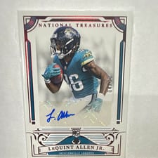 2025 Panini National Treasures Rookie Signatures LeQuint Allen Jr. #140