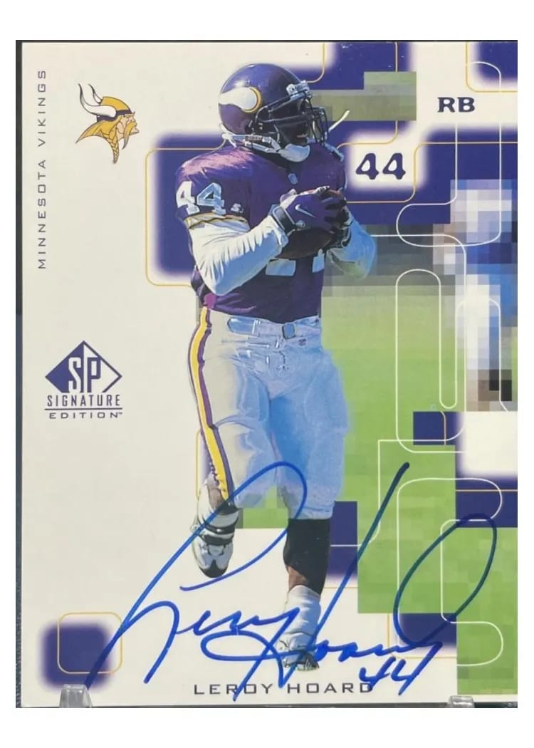 1999 SP Signature Autograph Leroy Hoard #LH card