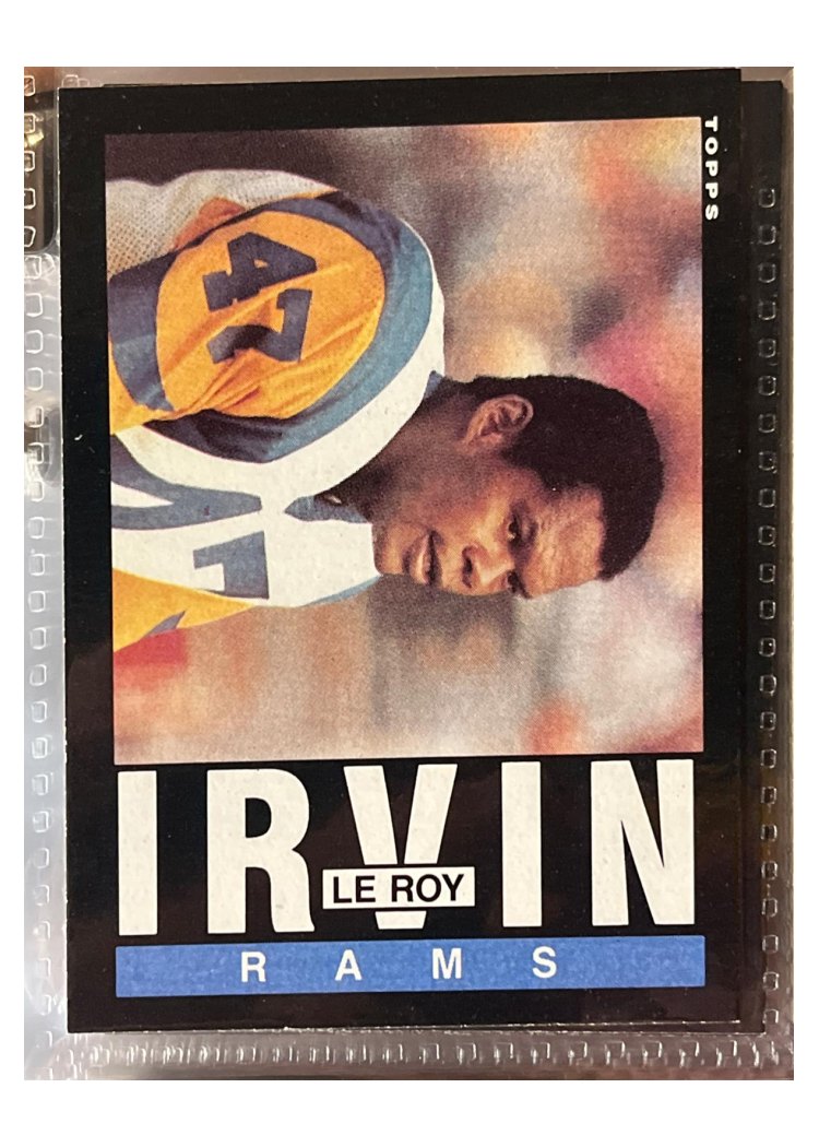 1985 Topps LeRoy Irvin #82 card