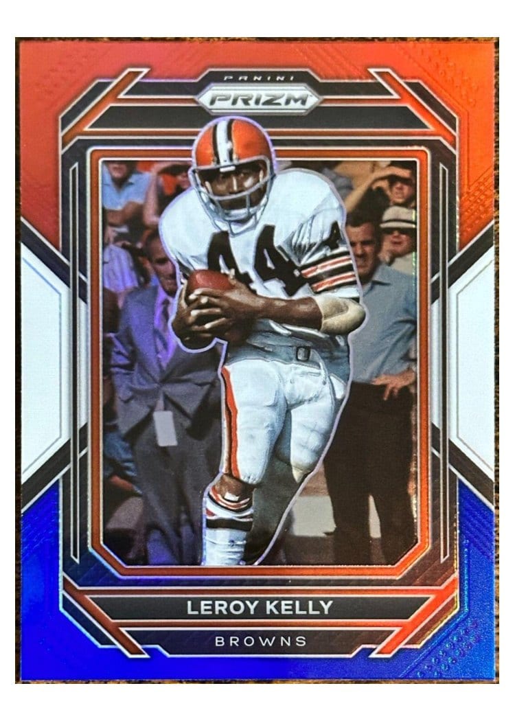 2022 Panini Prizm Base Set Leroy Kelly Red White Blue #75 card