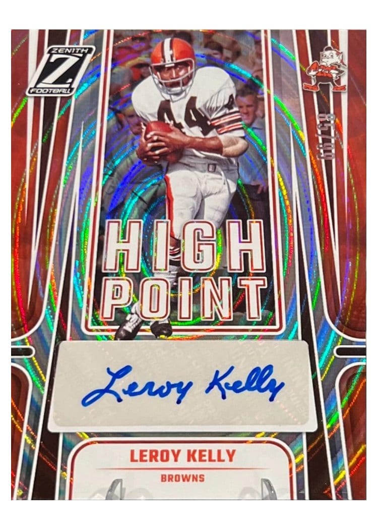 2024 Panini Zenith High Point Signatures Leroy Kelly #HPS-LKY card
