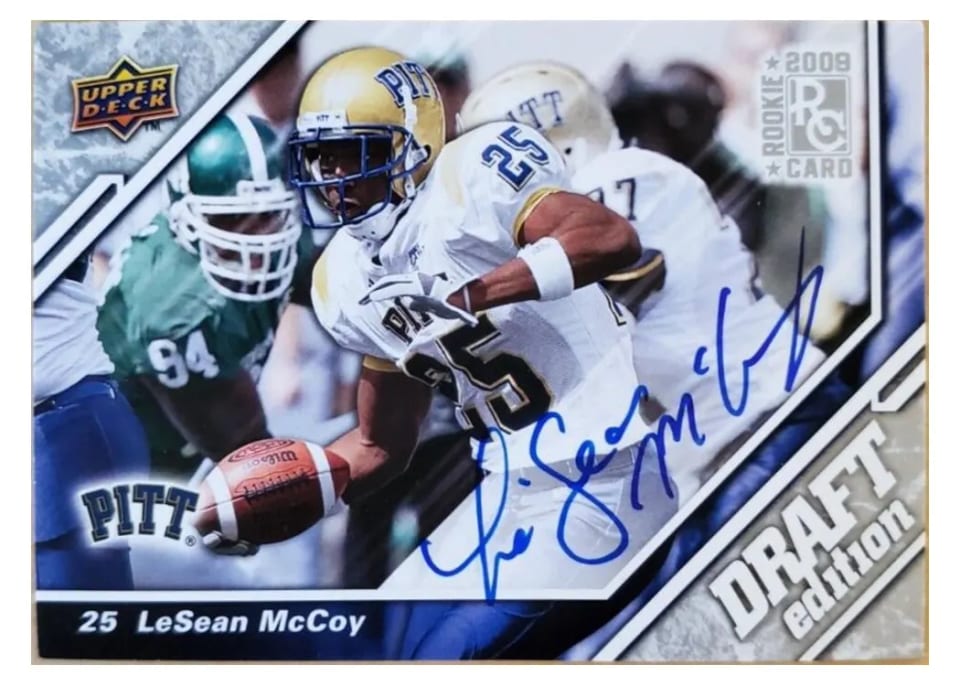 2009 Upper Deck Draft Edition LeSean McCoy Autograph Silver #76