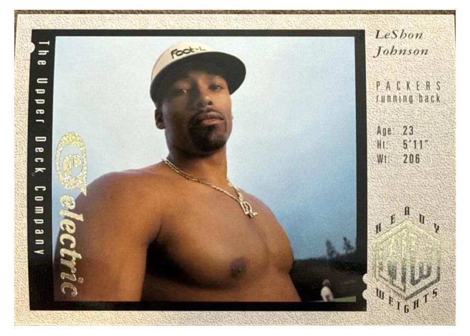 1994 Upper Deck LeShon Johnson Electric Gold #38 card
