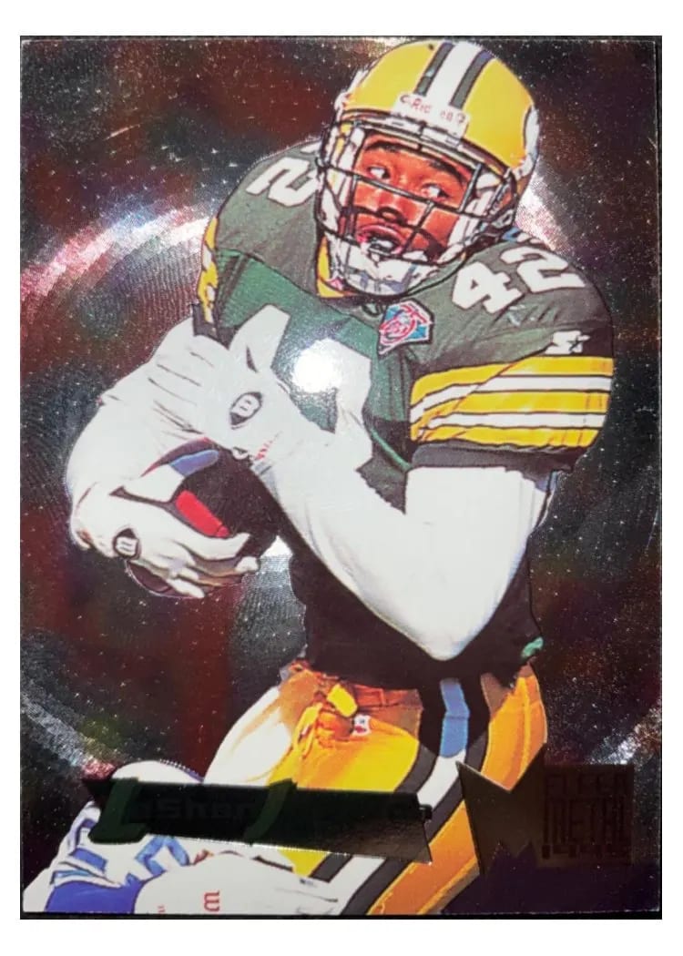 1995 Fleer Metal LeShon Johnson #71 card