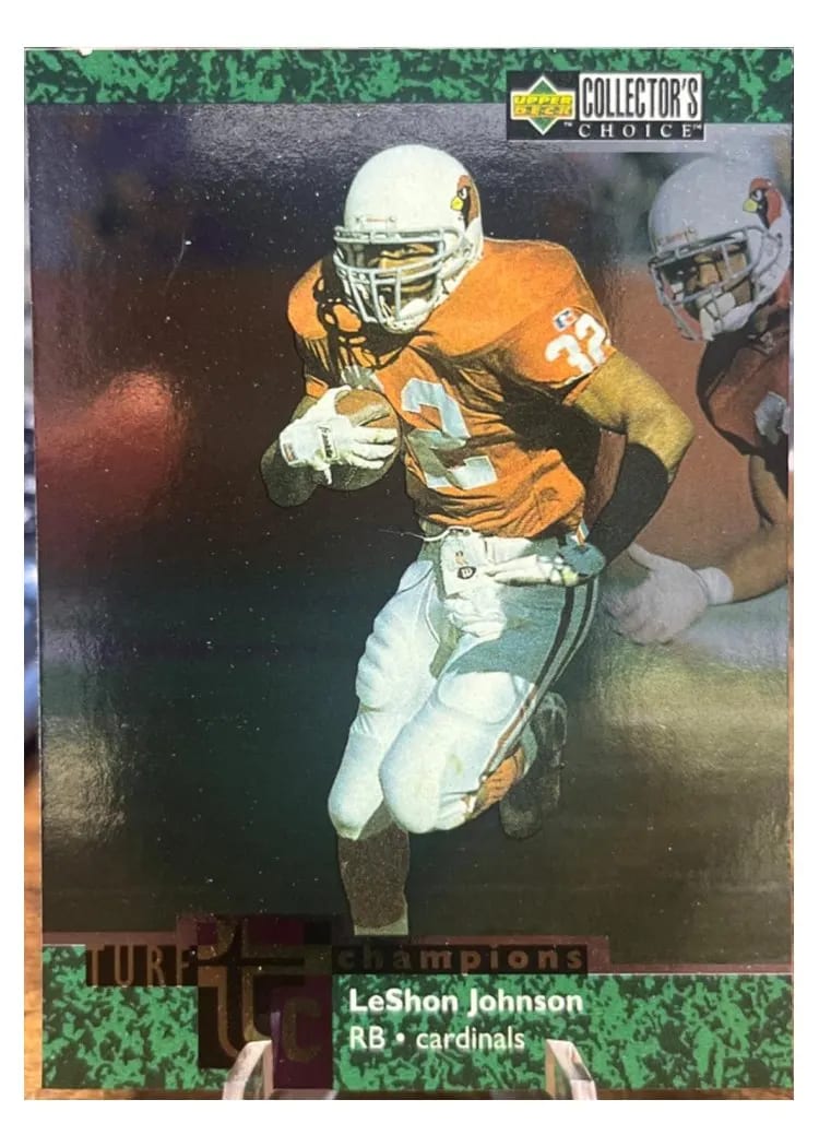 1997 Collector's Choice Turf Champions LeShon Johnson #TC25 card