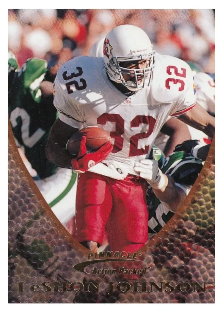 1997 Pinnacle Action Packed LeShon Johnson #40 card