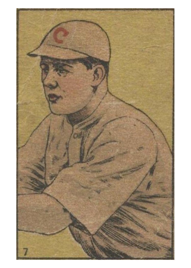 1919 W514 Leslie Nunamaker Hand Cut #7 card