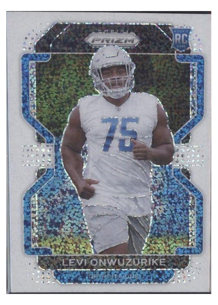 2021 Panini Prizm Base Set Levi Onwuzurike White Sparkle Prizm #423 card