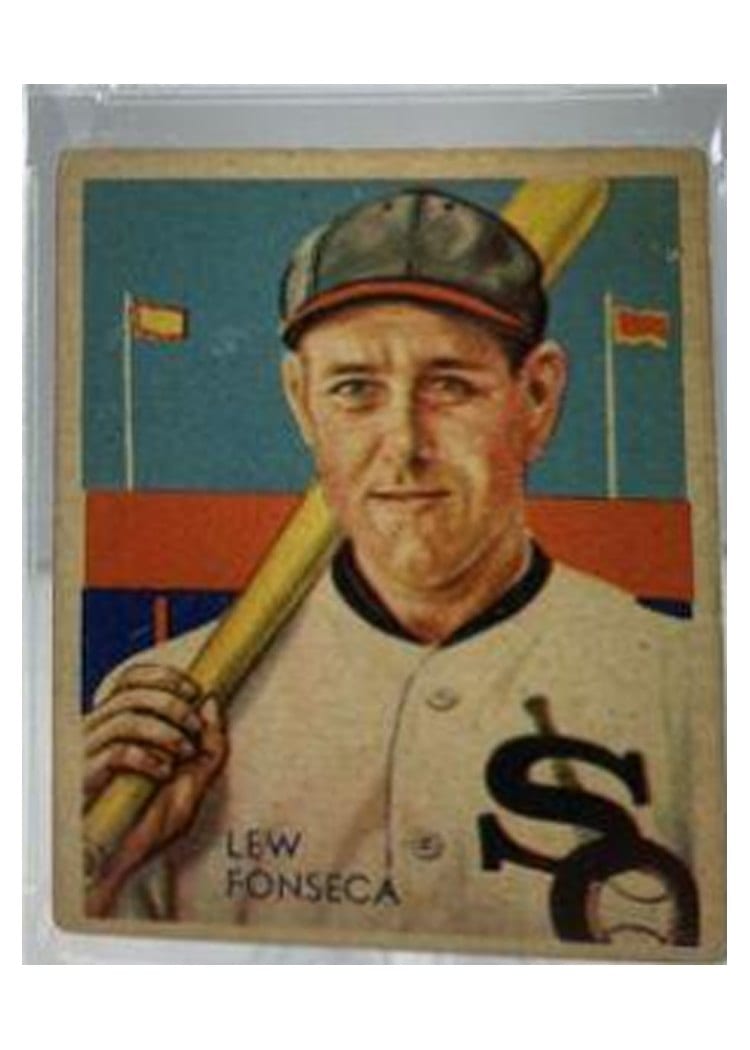 1934 Diamond Stars Lew Fonseca 35 Years Old #7 card