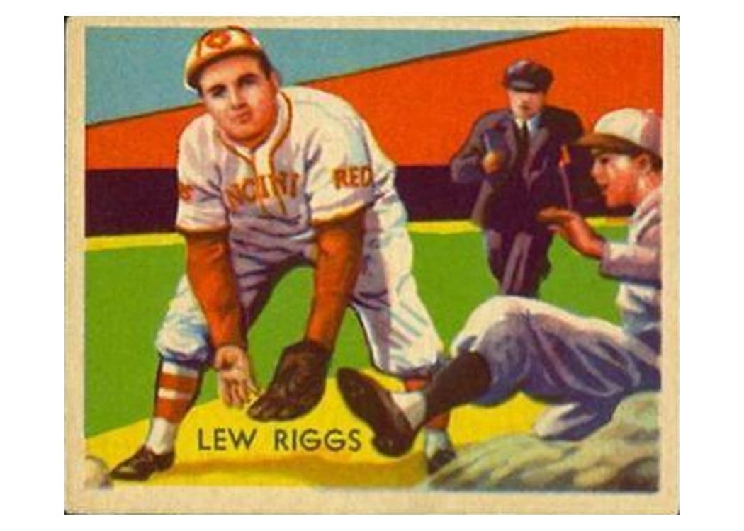 1936 Diamond Stars Lew Riggs #96 card