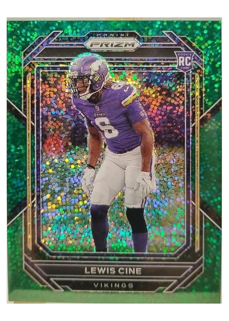 2022 Panini Prizm Base Set Lewis Cine Green Sparkle #380 card