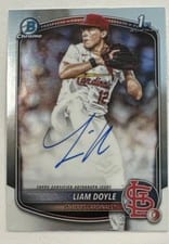 2025 Bowman Draft Chrome Prospect Autographs Liam Doyle #CPA-LD