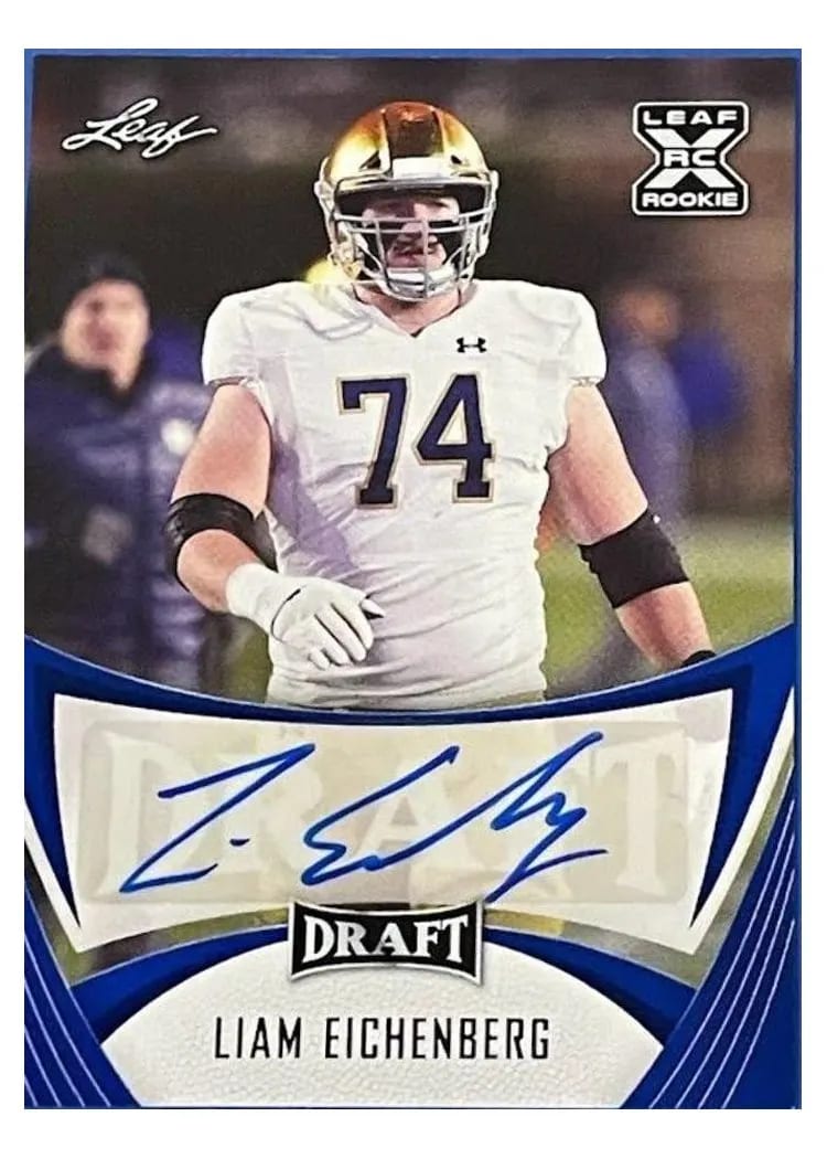 2021 Leaf Draft Autograph Liam Eichenberg #BA-LE1 card