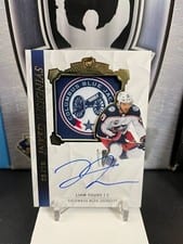 2020-21 Upper Deck The Cup Inked Insignias Liam Foudy #II-LF card