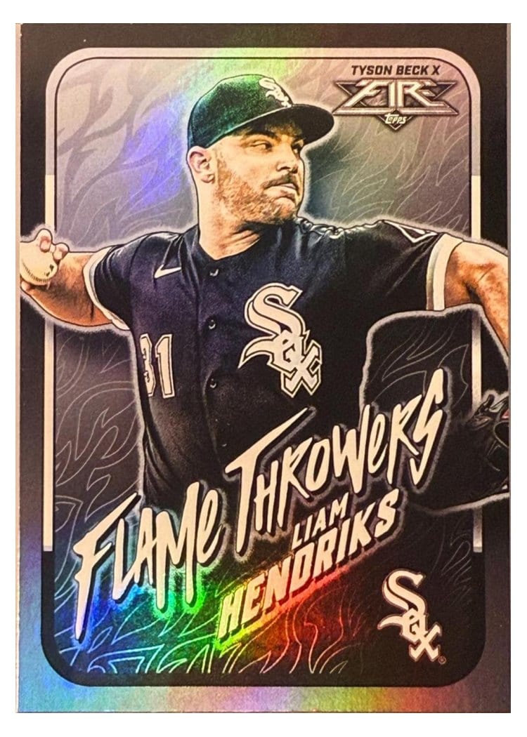 2022 Topps Fire Flame Throwers Liam Hendriks #FT-7 card