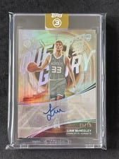2025-26 Topps 3 Rookie 3 Patch Autographs Horizontal Liam McNeeley #RPH-LM card