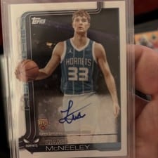2025-26 Topps Flagship Real One Rookie Autographs Liam McNeeley #TFRR-LM card