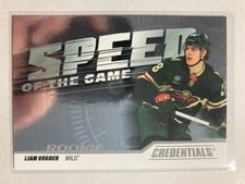 2024-25 Upper Deck Credentials Speed of the Game Rookies Liam Ohgren #SGR-LO card