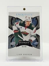 2024-25 Upper Deck Ice Exquisite Collection Rookies Refined Liam Ohgren #RR-4 card