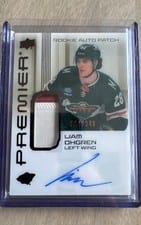 2024-25 Upper Deck Premier Acetate Auto Patch Rookies Liam Ohgren #AR-LO card