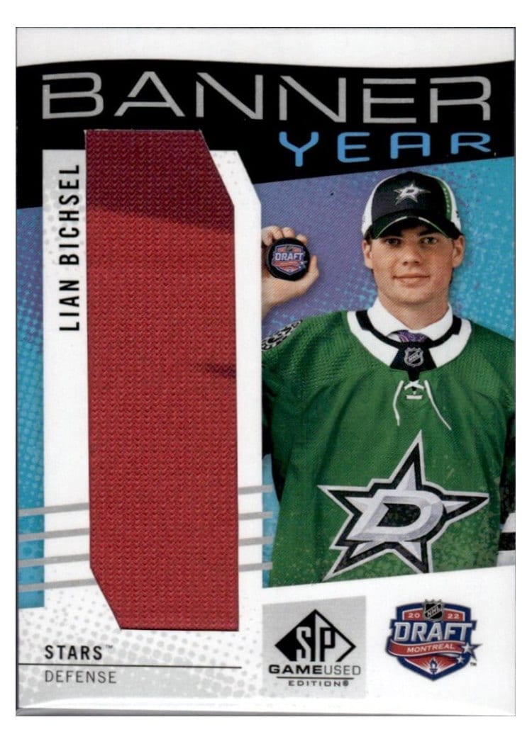 2025-26 SP Game Used NHL Draft Banner Year Relics Lian Bichsel #BYD-LB card