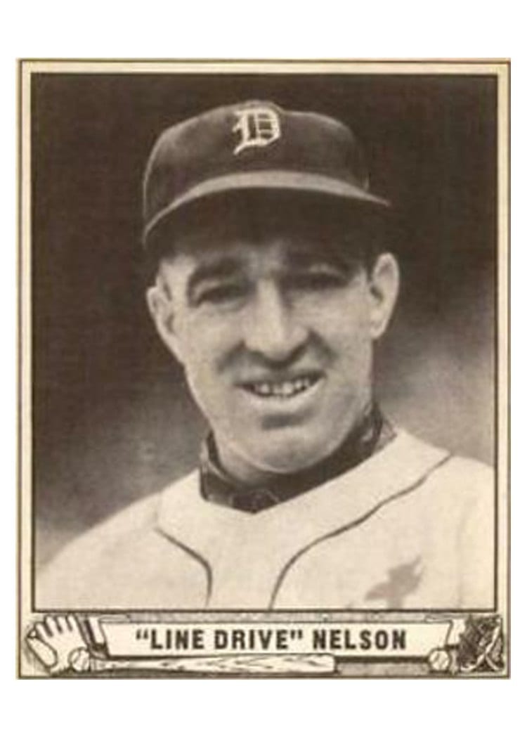 1940 Play Ball Line Drive Nelson #135 card