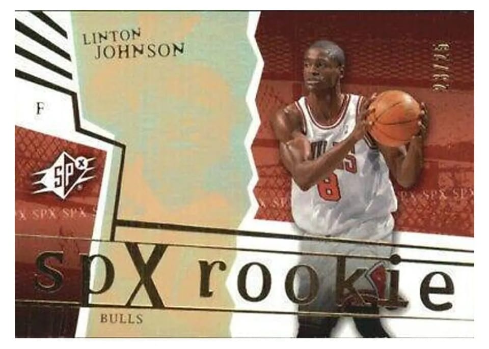 2003 Spx Linton Johnson Spectrum #140 card