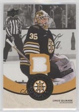 2023-24 Upper Deck Boston Bruins Centennial Centennial Cloth Relics Linus Ullmark #CCR-LU card