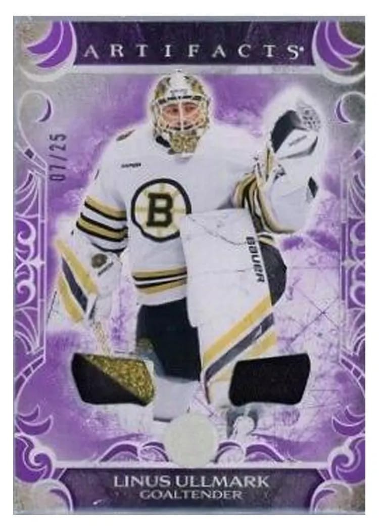 2024-25 Upper Deck Artifacts Base Set Linus Ullmark #7 card