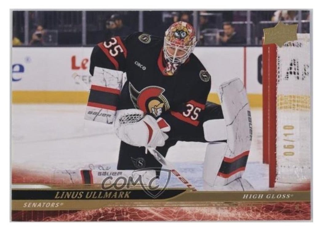 2024-25 Upper Deck Base Set Linus Ullmark #593 card