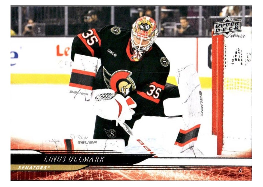 2024-25 Upper Deck Base Set Linus Ullmark #593 card