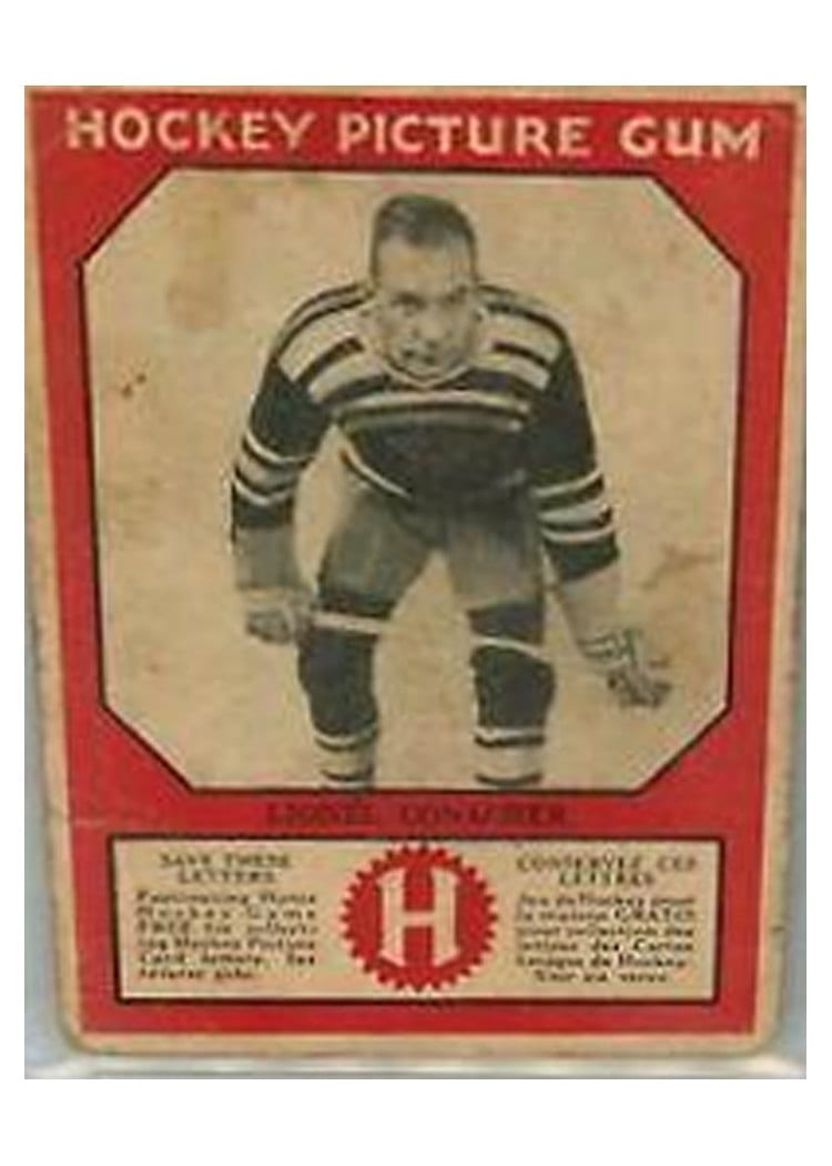 1933 V252 Canadian Gum Lionel Conacher card