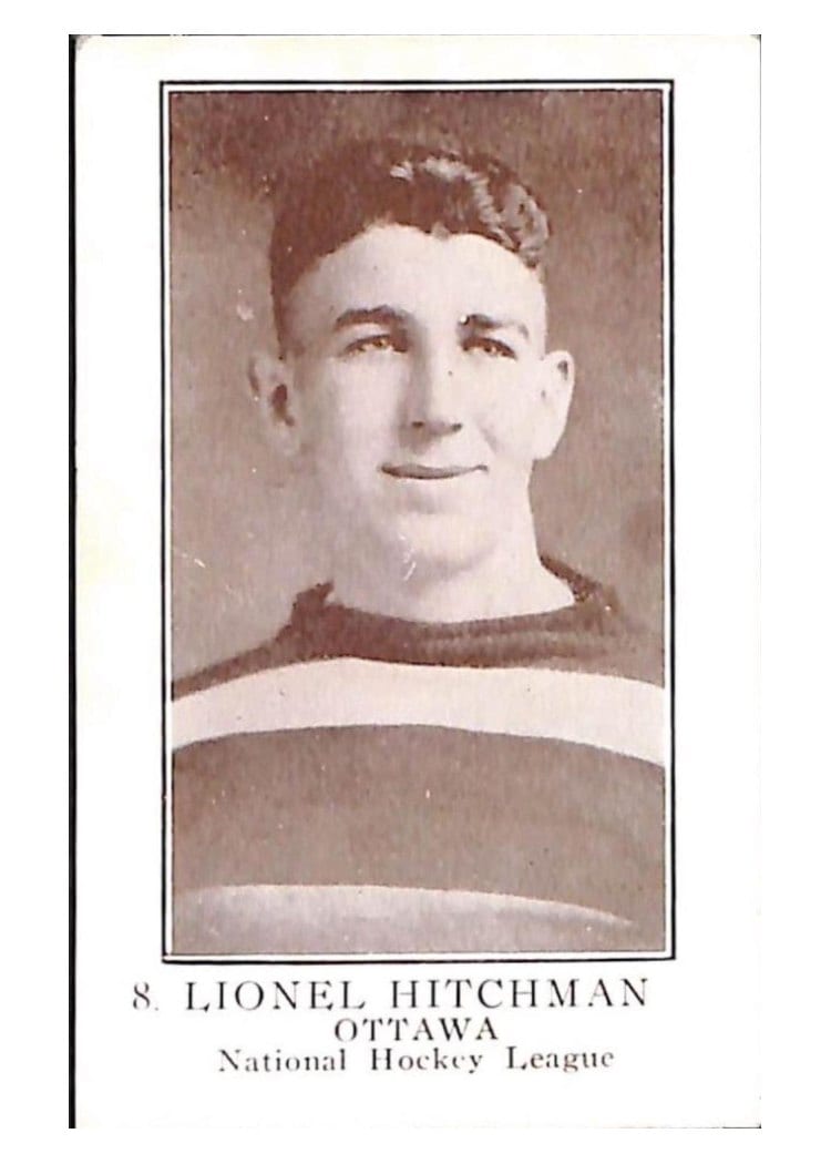 1923 V145-1 Paterson Lionel Hitchman #8 card