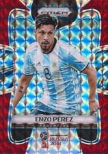 2018 Panini Prizm World Cup Lionel Messi Red Mosaic Prizm #1 card