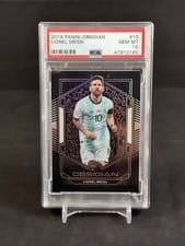 2019 Panini Obsidian Lionel Messi #10 card