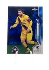 2019 Topps Chrome UEFA Champions League Sapphire Lionel Messi SP #1 card