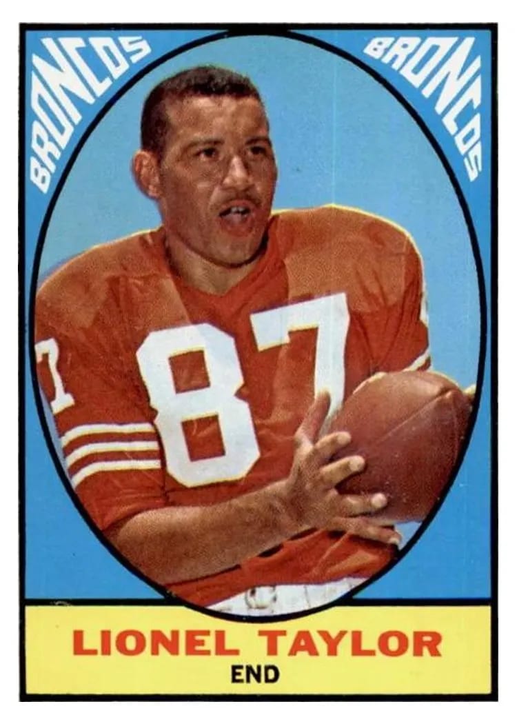 1967 Topps Lionel Taylor #42 card
