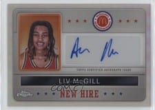2024 Topps Chrome McDonald's All-American New Hire Badge Autographs Refractor Liv McGill #NHB-ALI card
