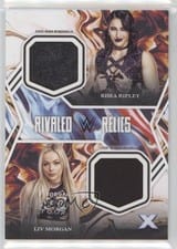 2025 Topps Exalted WWE Wrestling Rivaled Relics Liv Morgan/Rhea Ripley #RR-RM card