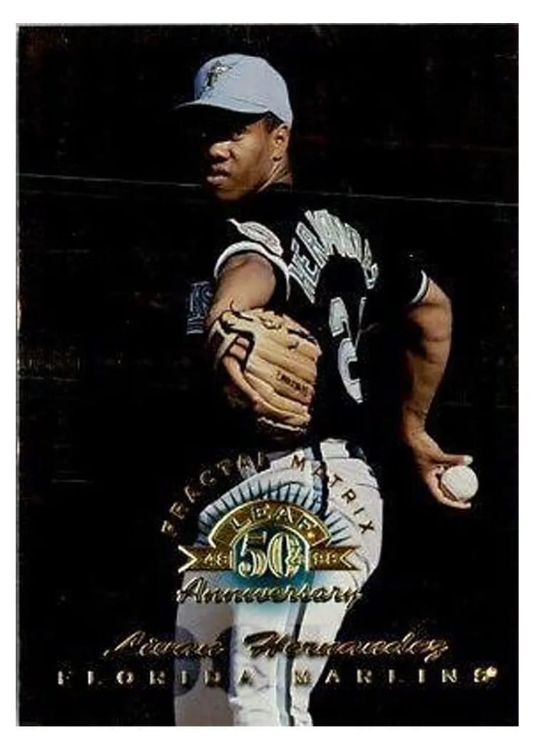 1998 Leaf Livan Hernandez #195 card