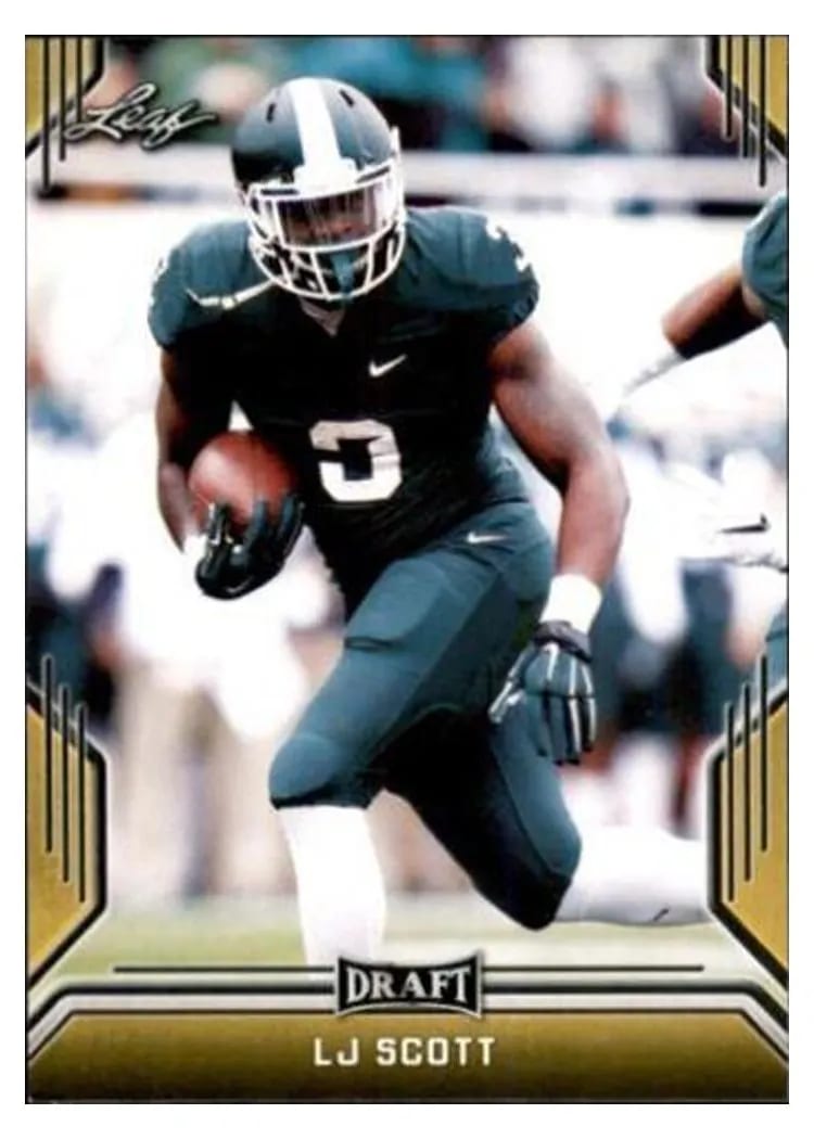2019 Leaf Draft LJ Scott #50 card