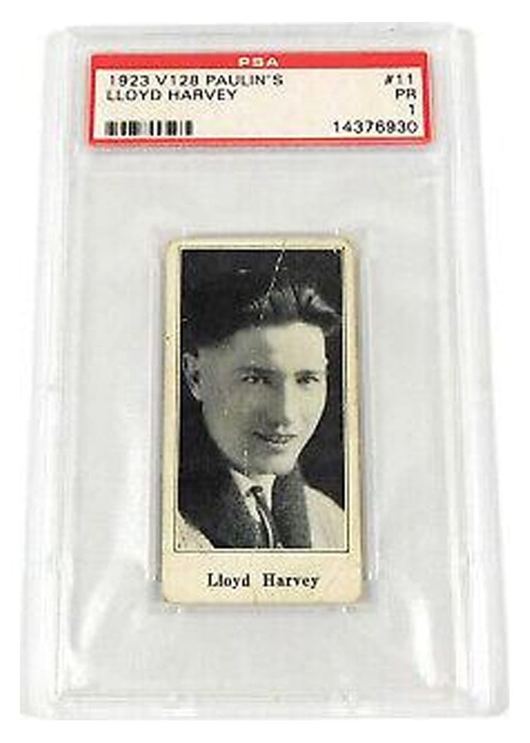 1923 V128 Paulin's Lloyd Harvey #11 card